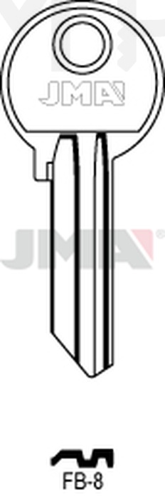 JMA FB-8 Cilindričan ključ (Silca FB5R / Errebi F24R)