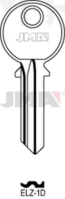 JMA ELZ-1D Cilindričan ključ (Silca EL1 / Errebi EZ5D)