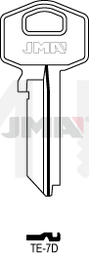 JMA TE-7D Cilindričan ključ (Silca TE3 / Errebi TS8)