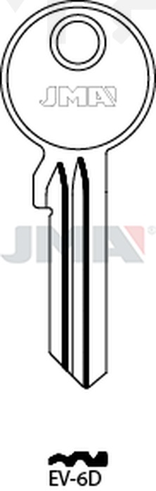 JMA EV-6D Cilindričan ključ (Silca EV10X / Errebi EV5A)