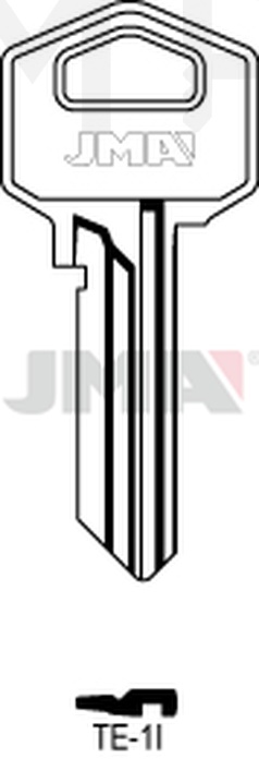 JMA TE-1I Cilindričan ključ (Silca TE1 / Errebi TS6R)