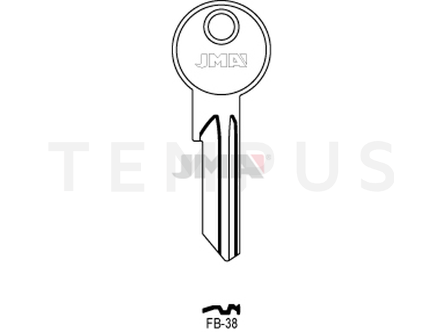 FB-38 Cilindričan ključ (Silca FB35R / Errebi F45R) 13012