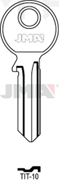 JMA TIT-10 Cilindričan ključ (Silca TN8R / Errebi TT7R)
