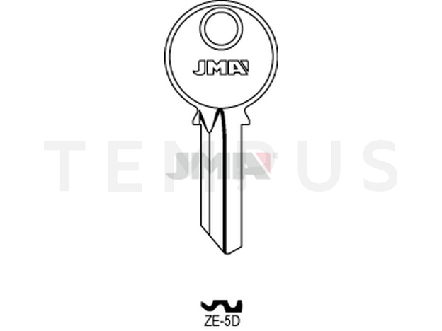 Jma ZE-5D Cilindričan ključ (Silca ZE1 / Errebi ZE5D) 14156