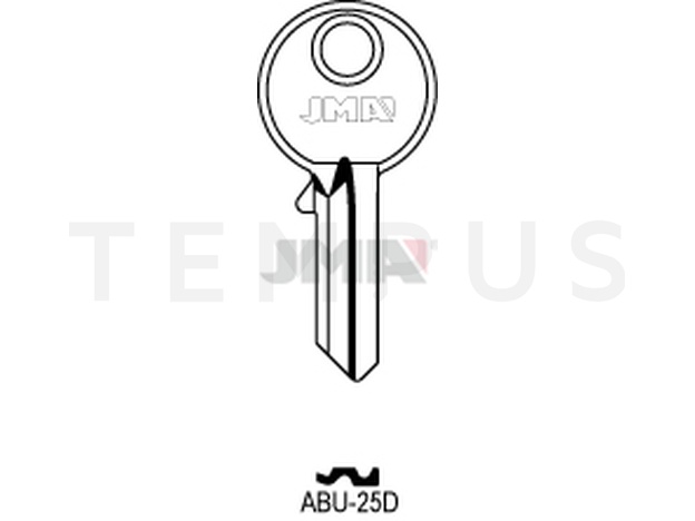 ABU-25D Cilindričan ključ (Silca AB18 / Errebi AU43 )