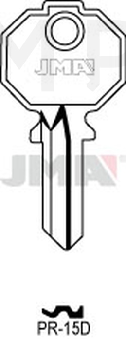 JMA PR-15D Cilindričan ključ (Silca PF070 / Errebi P4PD)