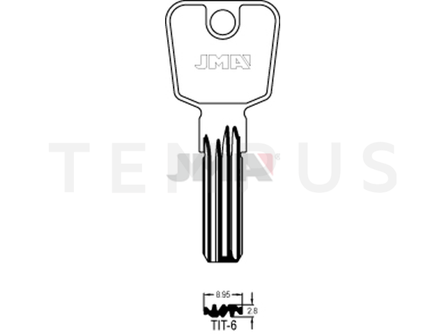 TIT-6 Specijalan ključ (Silca TN17 / Errebi TT13) 14374