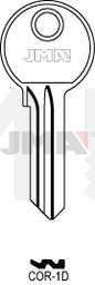 JMA COR-1D Cilindričan ključ (Silca BY1, CB6 / Errebi CO6T)