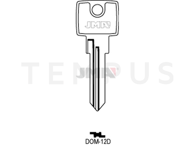 DOM-12D Cilindričan ključ (Silca DM17 / Errebi DM19) 12859