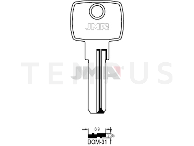 DOM-31 Specijalan ključ (Silca DM24 / Errebi DM37L) 12872