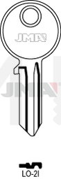 JMA LO-2I Cilindričan ključ (Silca CS16R / Errebi LOG4S)
