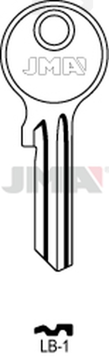 JMA LB-1 Cilindričan ključ (Silca LOB1R / Errebi LOB1R)