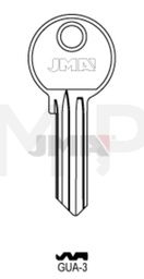 JMA GUA-3 Cilindričan ključ (Silca GD8R / Errebi GUA3R)