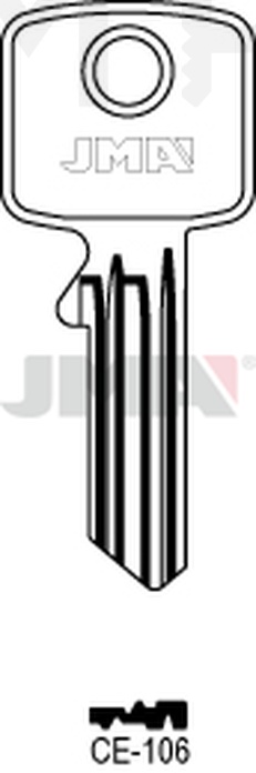 JMA CE-106 Cilindričan ključ (Silca CE25R)