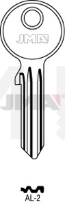 JMA AL-2 Cilindričan ključ (Silca ASEC1 / Errebi ALD3R)