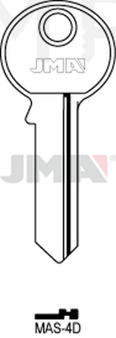 JMA MAS-4D Cilindričan ključ (Silca MS19 / Errebi M14)