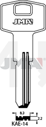 JMA KAE-14 Specijalan ključ (Silca KLE11 / Errebi KAL12)