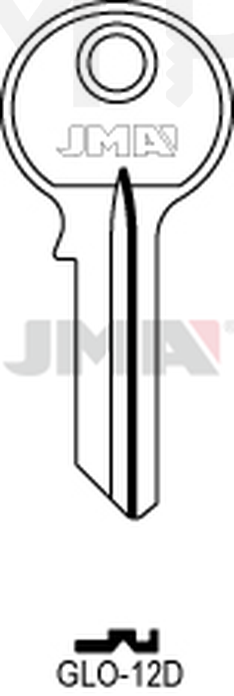 JMA GLO-12D Cilindričan ključ (Silca GL4R / Errebi GO4)