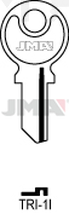 JMA TRI-1I Cilindričan ključ (Silca TL12 / Errebi TR12)
