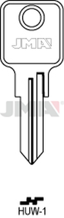 JMA HUW-1 Cilindričan ključ (Silca HW4 / Errebi UW4R)