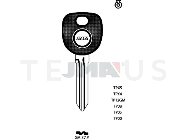 TP00GM-37.P (Silca B111-PT / Errebi T00GM36P) 13852