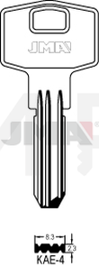 JMA KAE-4 Specijalan ključ (Silca KLE4 / Errebi KAL4, KAL6)
