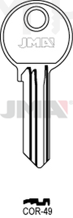 JMA COR-49 Cilindričan ključ (Silca CB95R / Errebi CO51R)