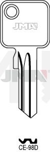 JMA CE-98D Cilindričan ključ (Silca CE12 / Errebi CE4D)