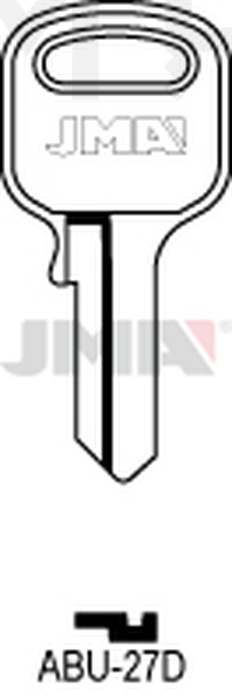 JMA ABU-27D Cilindričan ključ (Silca AB15R / Errebi AU9PS )