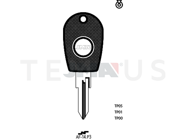 TP00AF-14.P3 (Silca GT16T0 / Errebi T00SP28PB) 13814