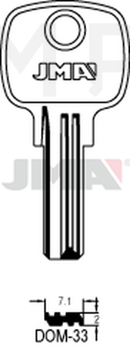 JMA DOM-33 Specijalan ključ (Silca DM55 / Errebi DM76)