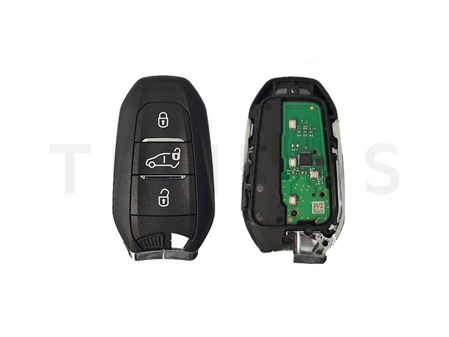 EL PEUGEOT 14 A - Peugeot AES handsfree smart daljinac 3 tastera - TERETNA VRATA, aftermarket, A3M15 A3M05 A3M65, Hitag AES 433MHz HU-HCA / HU83 21289