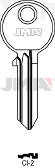 JMA CI-2 Cilindričan ključ (Silca CS13 / Errebi AU30)