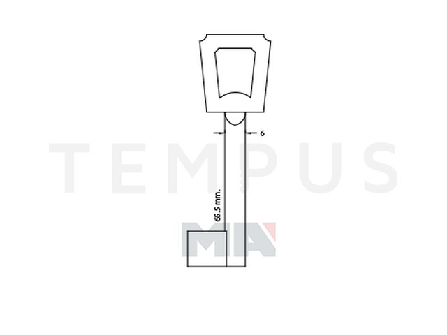 Verthajm Regal N-1G Kasa ključ (Errebi 4JN1) 19362