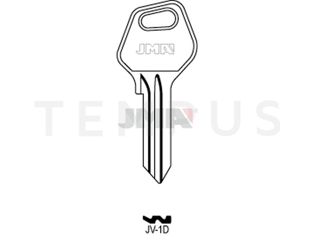 JV-1D Cilindričan ključ (Silca JL3 / Errebi JV1) 13282