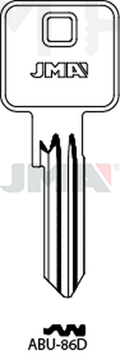 JMA ABU-86D Cilindričan ključ (Silca AB95 / Errebi AU94)