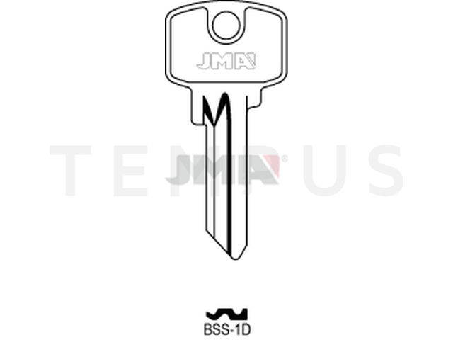 BSS-1D Cilindričan ključ (Silca BS2 / Errebi BN5D) 12636