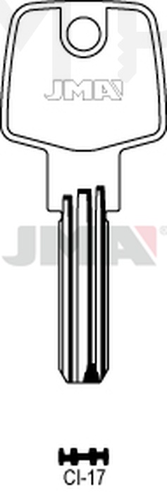 JMA CI-17 Specijalan ključ (Silca CS48 / Errebi AU51, AU55, C21)