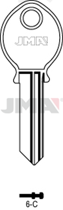 JMA 6-C Cilindričan ključ (Silca VAR5  / Errebi X5 )