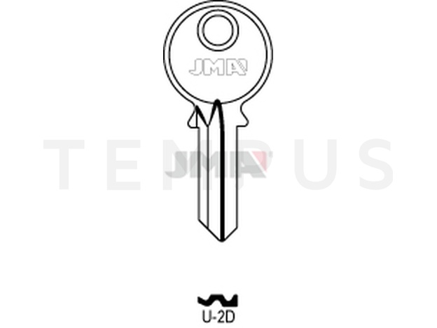 U-2D Cilindričan ključ (Silca UL060 / Errebi U4PD) 13987