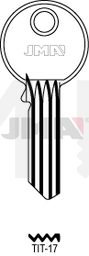 JMA TIT-17 Cilindričan ključ (Silca TN37R / Errebi TT16R)