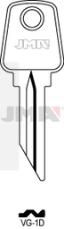 JMA VG-1D Cilindričan ključ (Silca VLG1 / Errebi VLG1D)