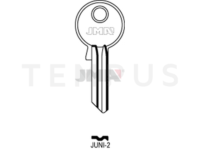 JUNI-2 Cilindričan ključ (Silca JU2R / Errebi JN5R) 14893