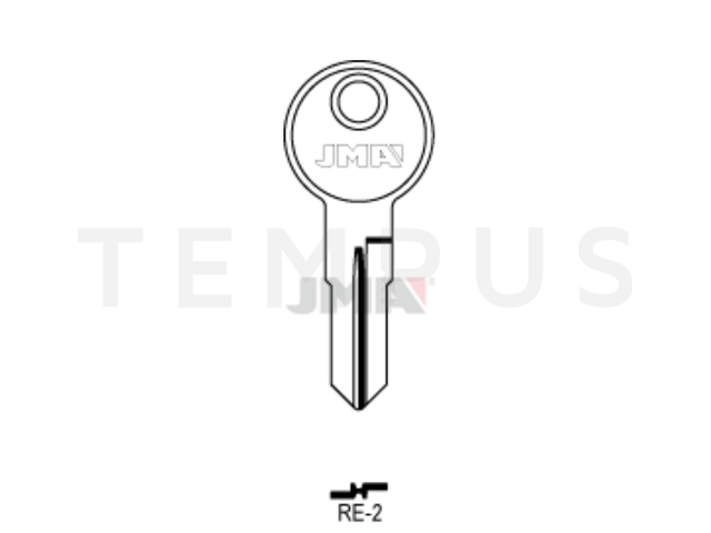 RE-2 Cilindričan ključ (Silca REN2 / Errebi RN9) 17945