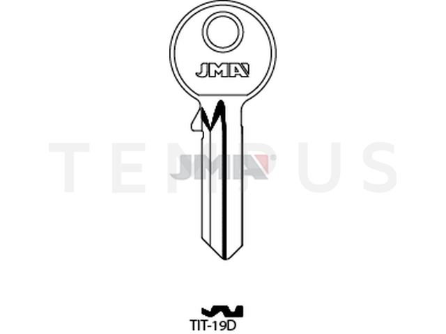 TIT-19D Cilindričan ključ (Silca TN2 / Errebi TT5D) 13765