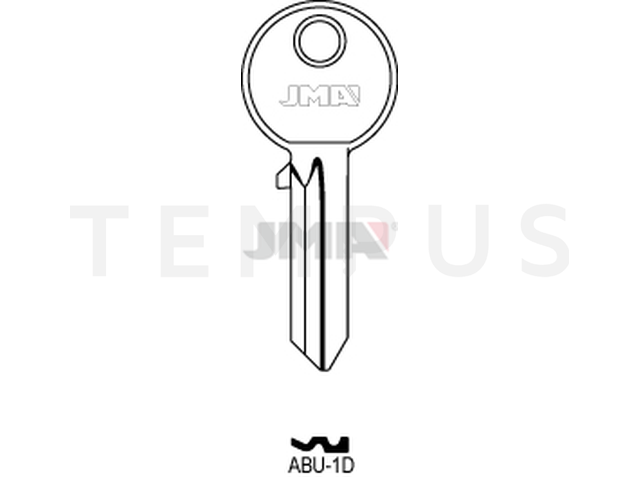 ABU-1D Cilindričan ključ (Silca AB8 / Errebi AU6 ) 12462