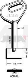 JMA ANT-4G Kasa ključ (Silca 5AU3 / Errebi 1AN9)
