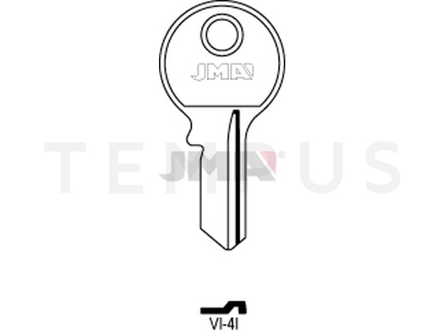 VI-4I Cilindričan ključ (Silca VI082 / Errebi V4RD) 14052