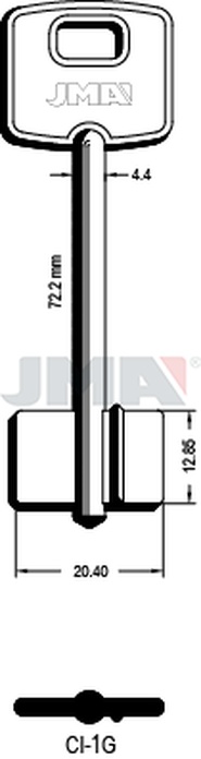 JMA CI-1G Kasa ključ (Silca CS / Errebi 1CI1)