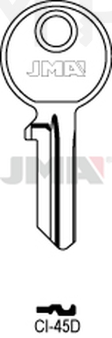 JMA CI-45D Cilindričan ključ (Silca CS22 / Errebi LOG4PD)